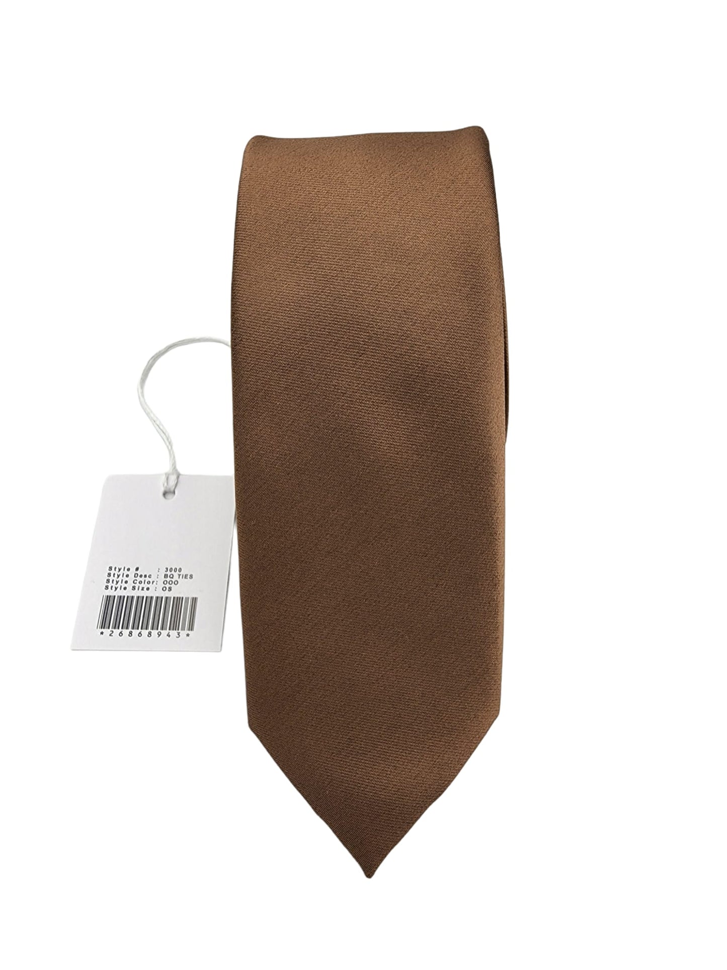 Giovanni Testi Brown Slim Tie with Hanky 3000-OO