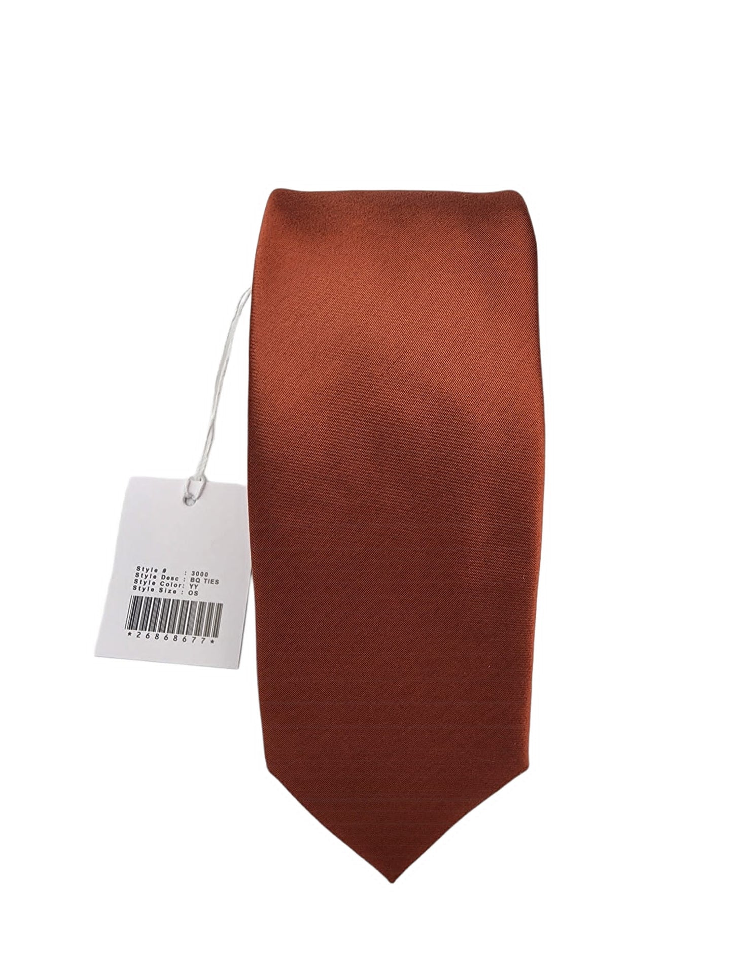 Giovanni Testi Rust Slim Tie with Hanky 3000-YY
