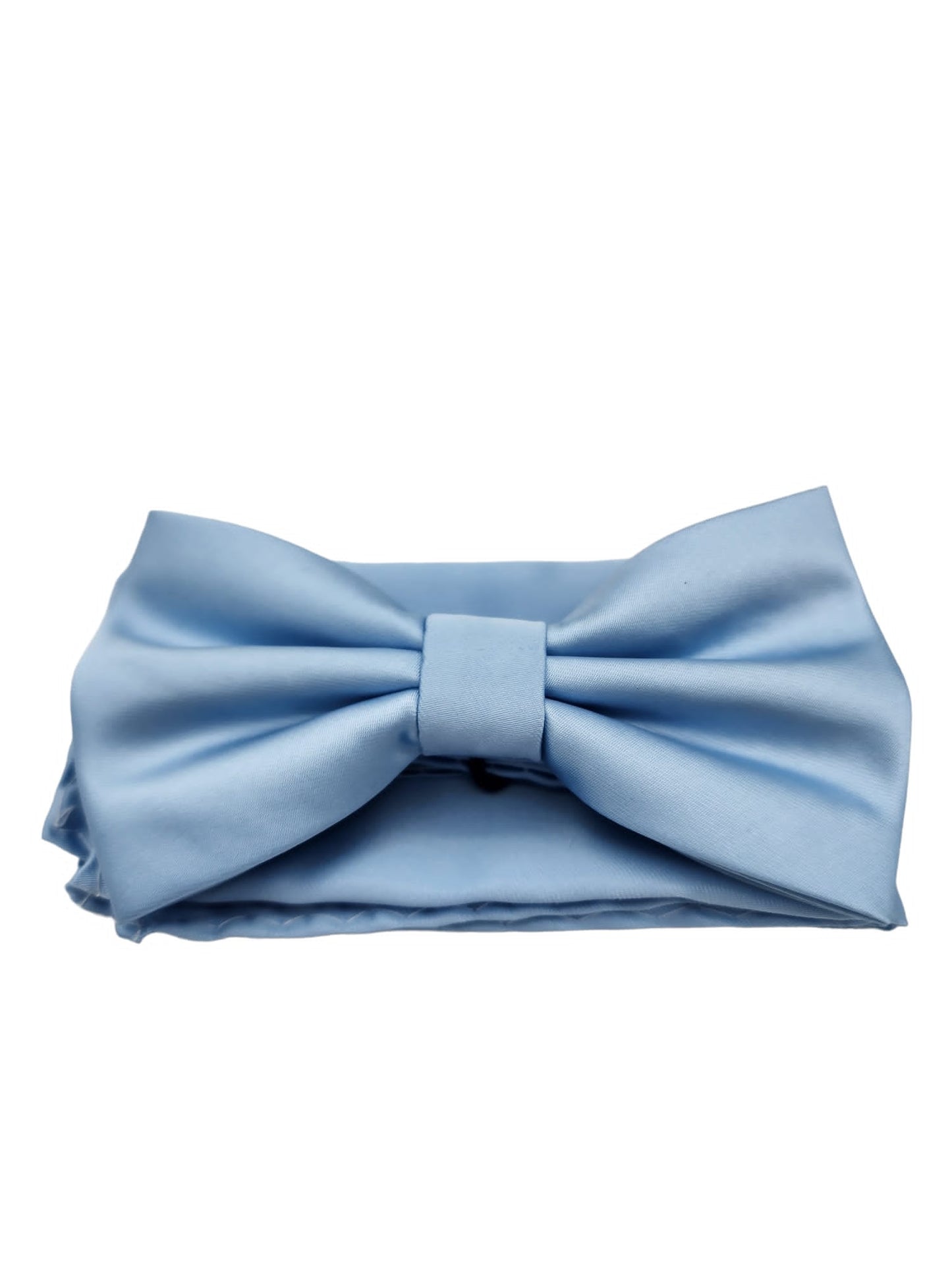 Giovanni Testi Classic Light Blue Bow Tie with Hanky BT100-OO