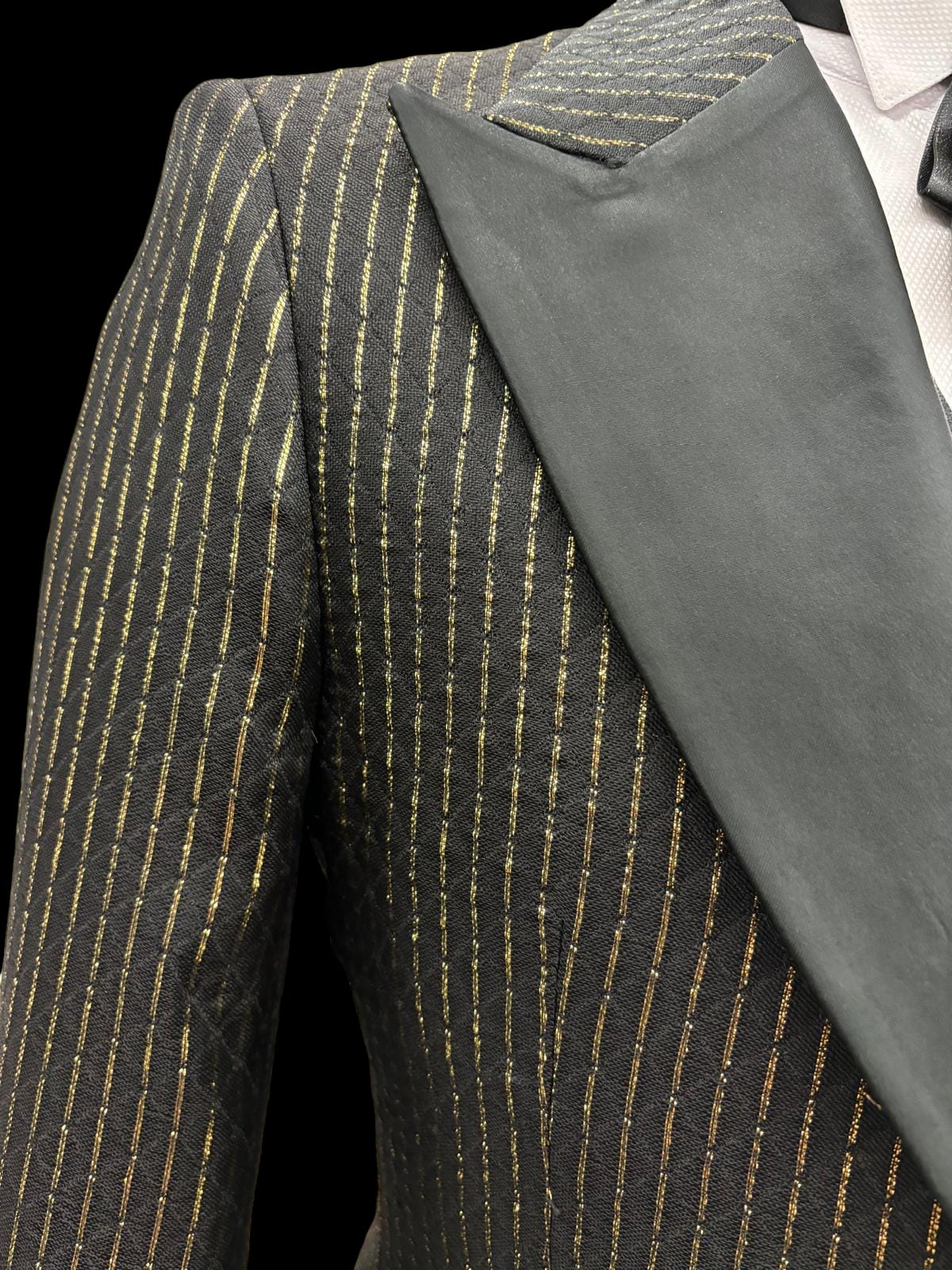 EF1PA+V-2975 BLK/GOLD STRPE