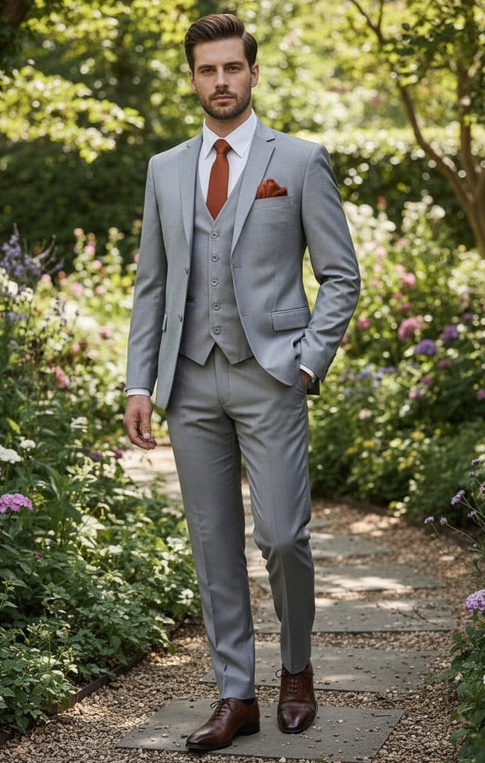 tux to match silver dress Prom Suits To Match Silver Dress