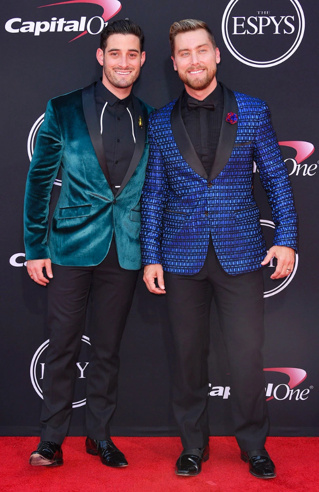 Lance Bass and Michael Turchin make "best dressed" lists in Giovanni Testi at the ESPY Awards