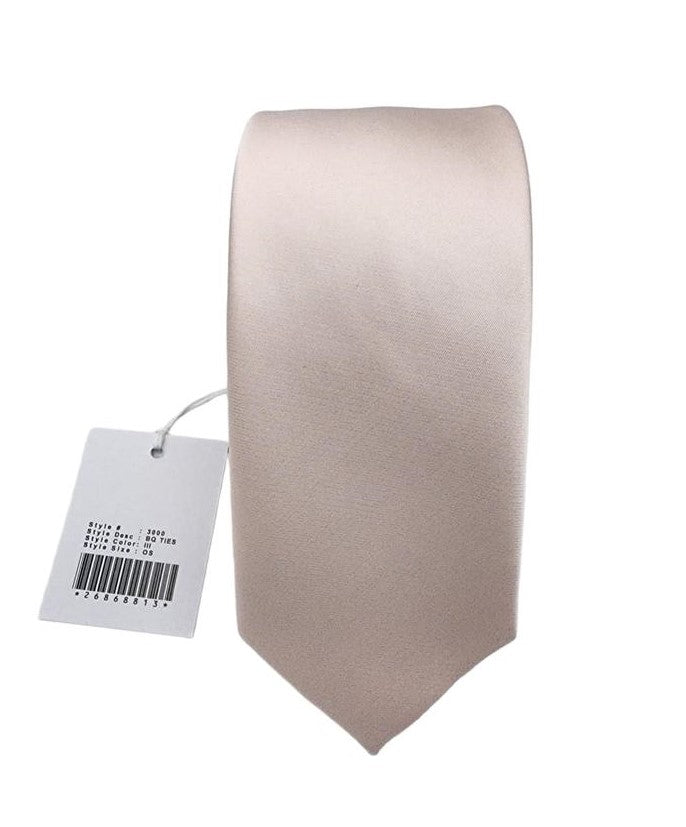 Giovanni Testi Light Pink Slim Tie with Hanky 3000-III