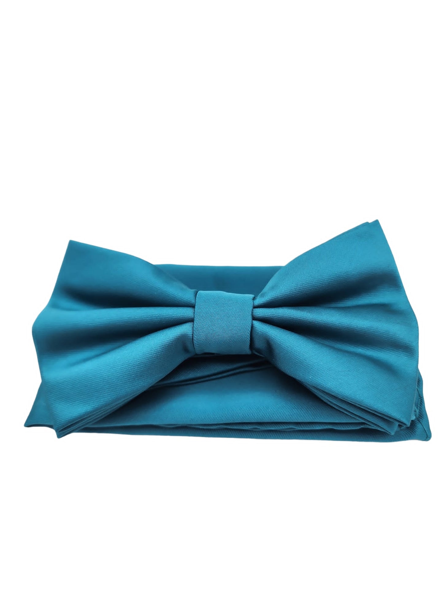 Giovanni Testi Classic Teal Bow Tie with Hanky BT100-BB