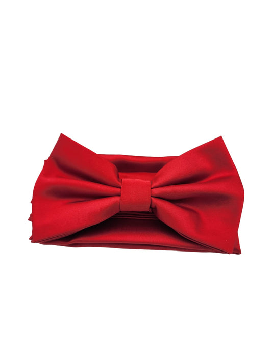 Giovanni Testi Classic Red Bow Tie with Hanky BT100-GGG