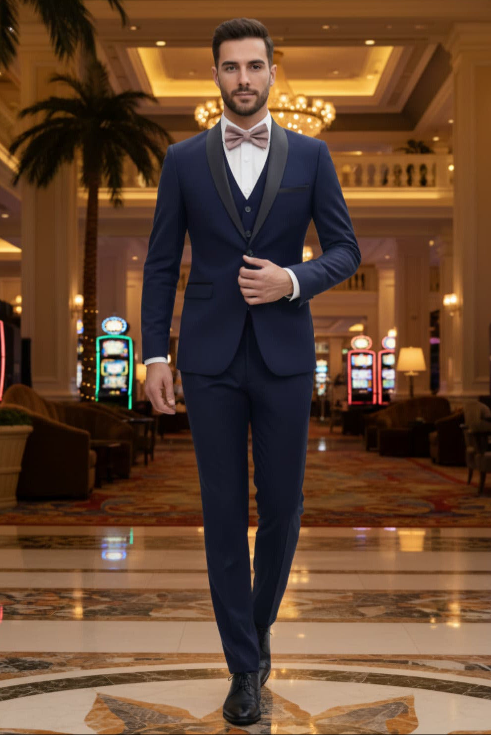 Fabio Fabrinni Shawl Lapel Slim Fit Suit – Giovanni Testi