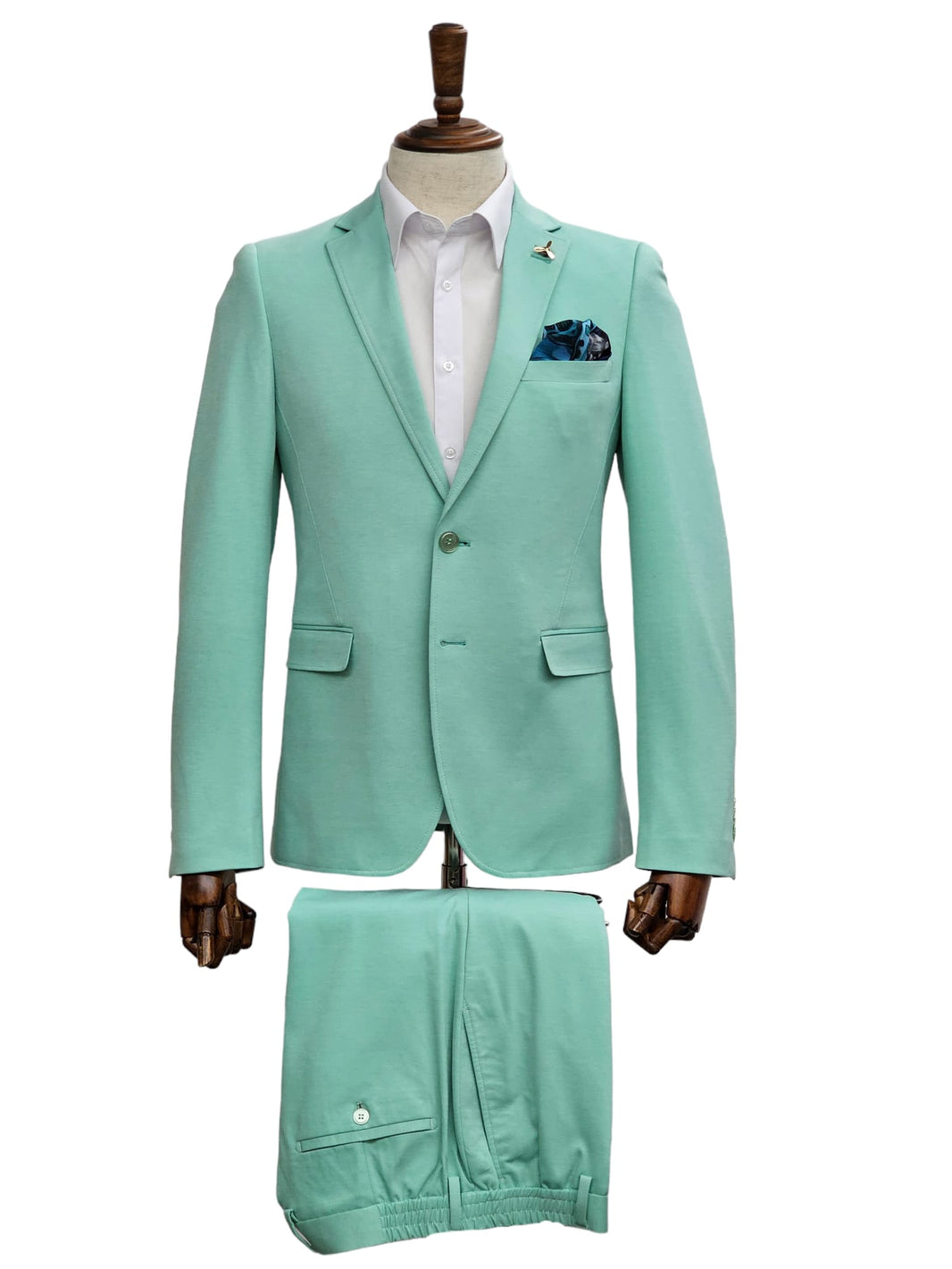 Mens Giovanni Testi Eggplant 3 Piece Suit – Slim Fit 1 Button Peak Lapel Formal Tuxedo Suit main image 0