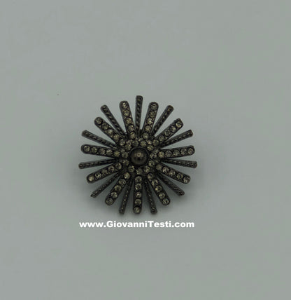 GT-Pin Silver Flower